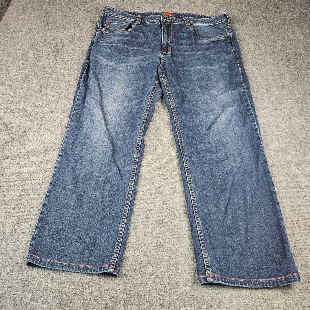 Tommy Bahama Mens Jeans 38x30 Dark Wash Straight Leg Tencel Blend Blue Denim